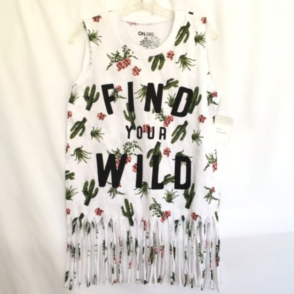 Find Your Wild. Country Fringe Tank Top.